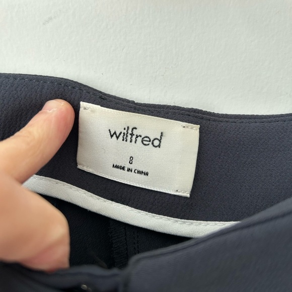 Aritzia Wilfred Chambery navy blue pant - Picture 4 of 12